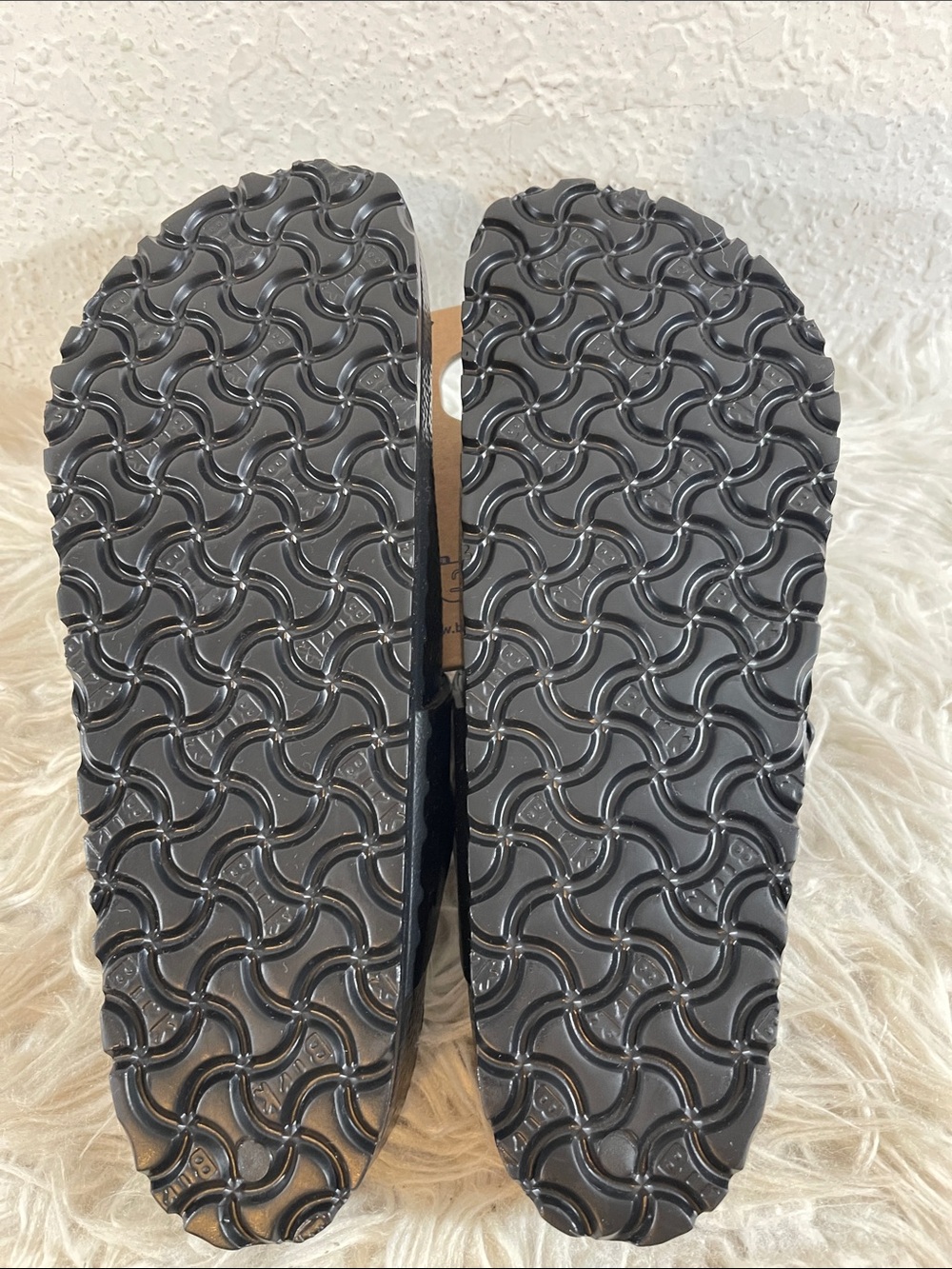 BIRKENSTOCK Gizeh Essentials Black Slip On Lightweight Size 10 NEW - Picture 10 of 14
